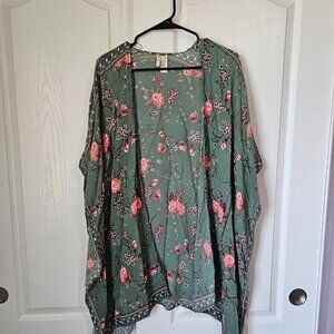 Floral Kimono Style Blouse